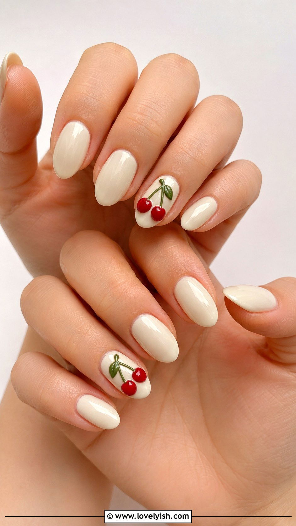 3D Cherry Fruit Nails - 25 3d nail art ideas - 25 3d nail art ideas