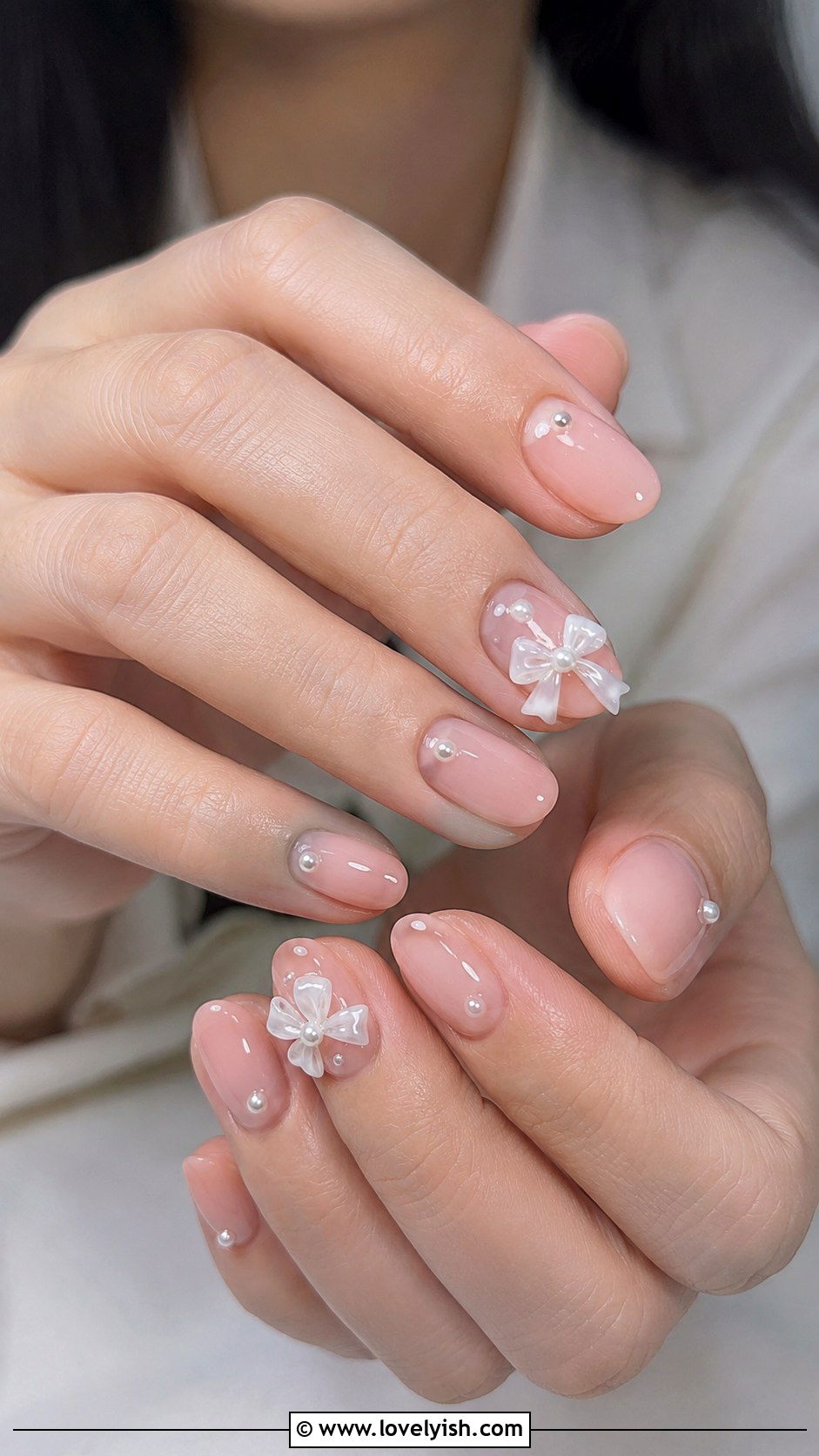 3D Coquette Bow Nails - 50 nails - 50 nails