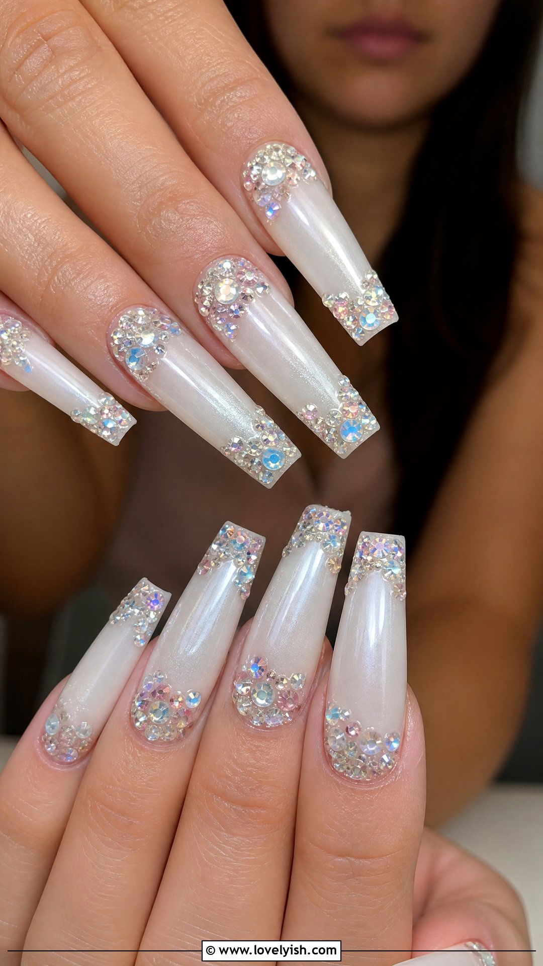 3D Crystal Gel Nails - 50 3d gel nail art ideas - 50 3d gel nail art ideas