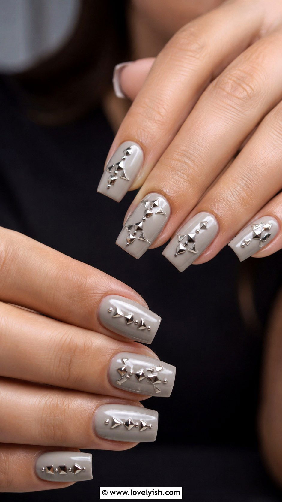 3D Geometric Stud Nails - 50 geometric nails - 50 geometric nails