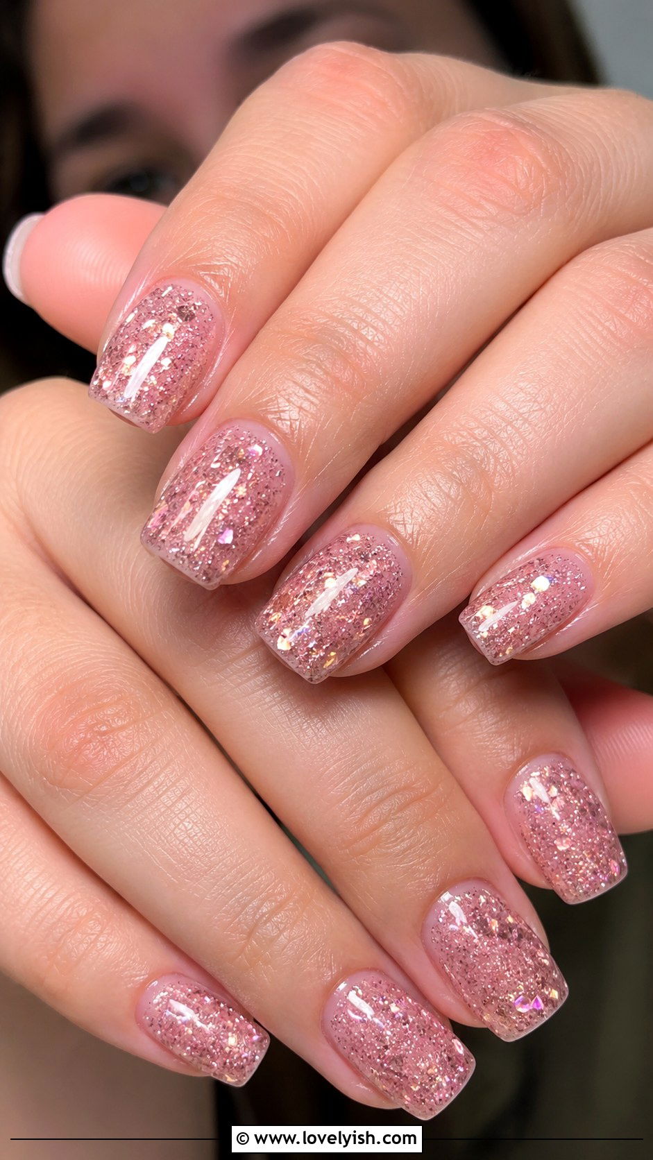 3D Glitter Encapsulated Nails - 50 3d nail art - 50 3d nail art