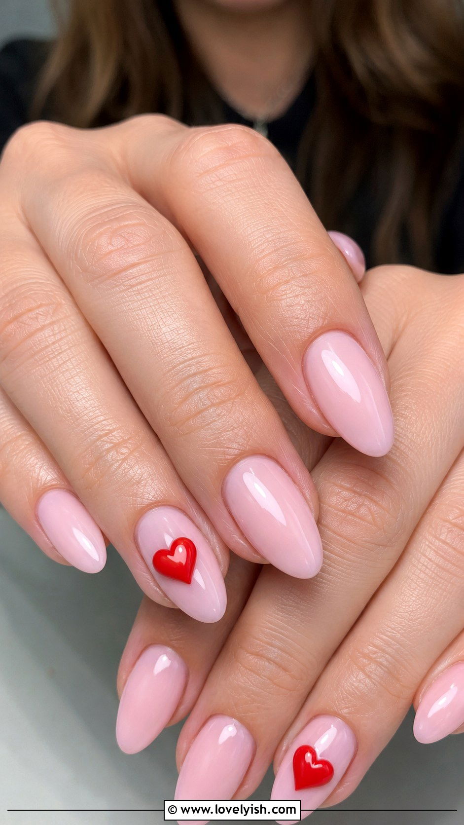 3D Heart Gel Nails - 50 3d gel nail art ideas - 50 3d gel nail art ideas