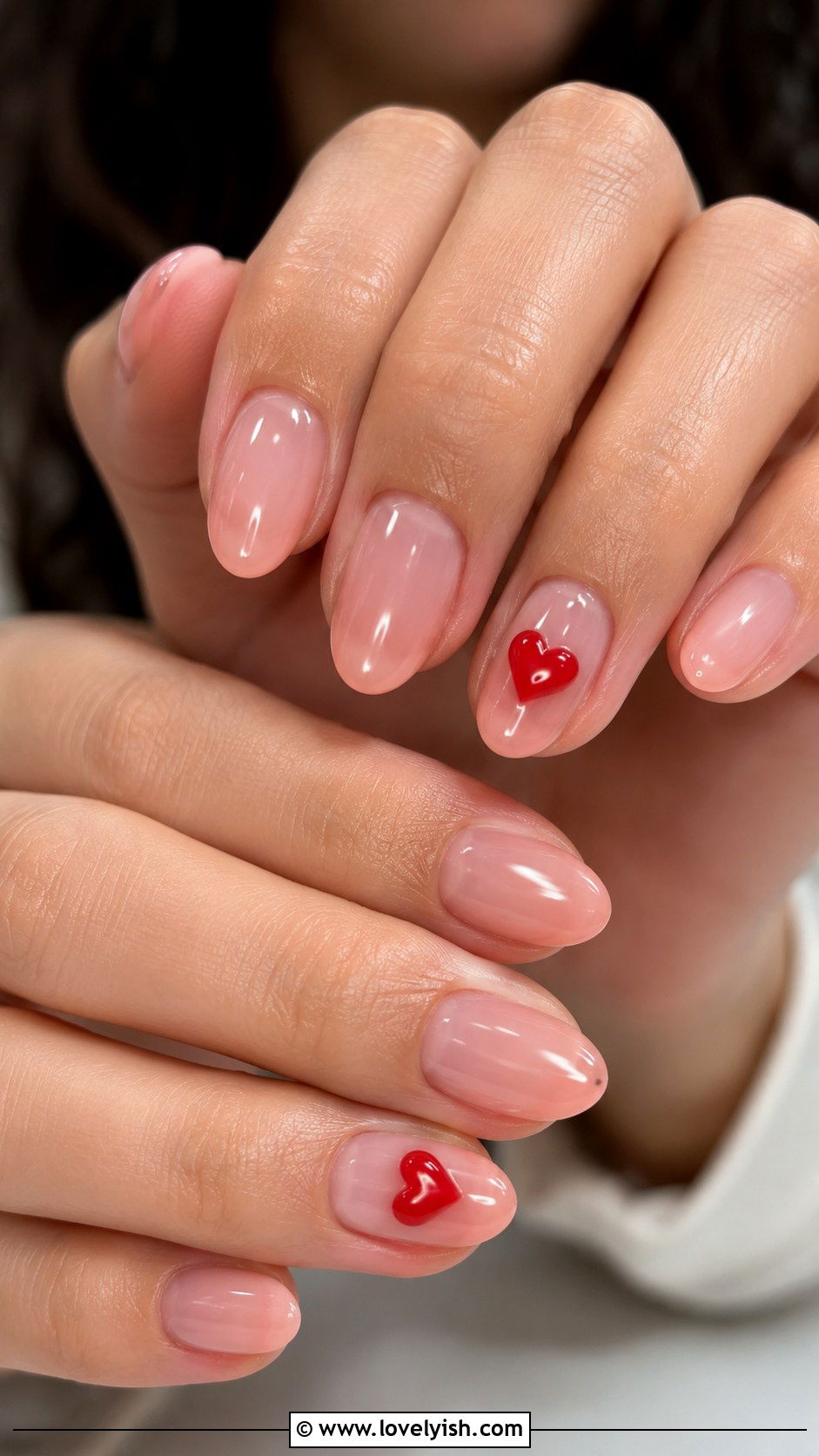 3D Heart Nails - 50 3d nail art - 50 3d nail art