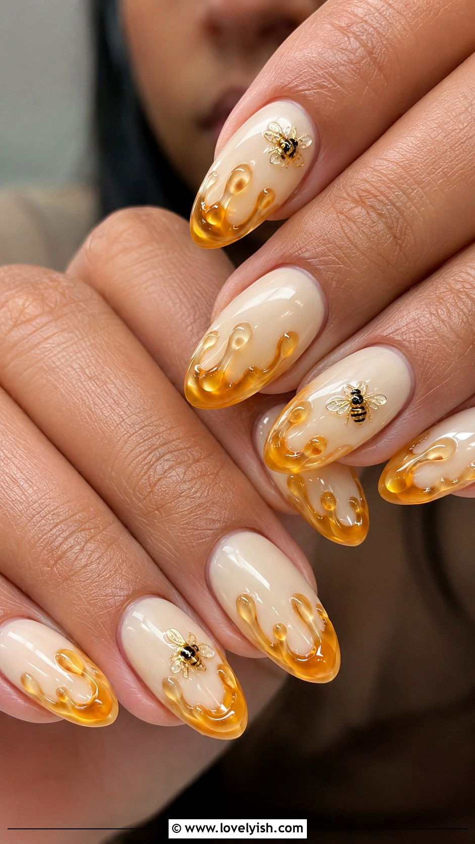 3D Honey Drip Nails - 50 3d nail art - 50 3d nail art