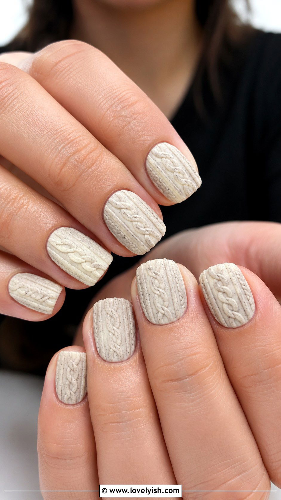 3D Knitted Sweater Nails - 50 3d nail art - 50 3d nail art