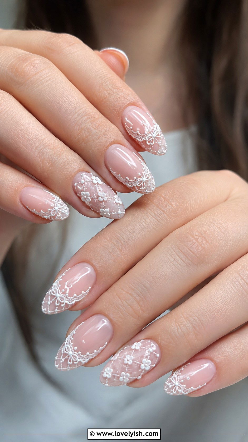 3D Lace Coquette Nails - 38 3d nail designs - 38 3d nail designs