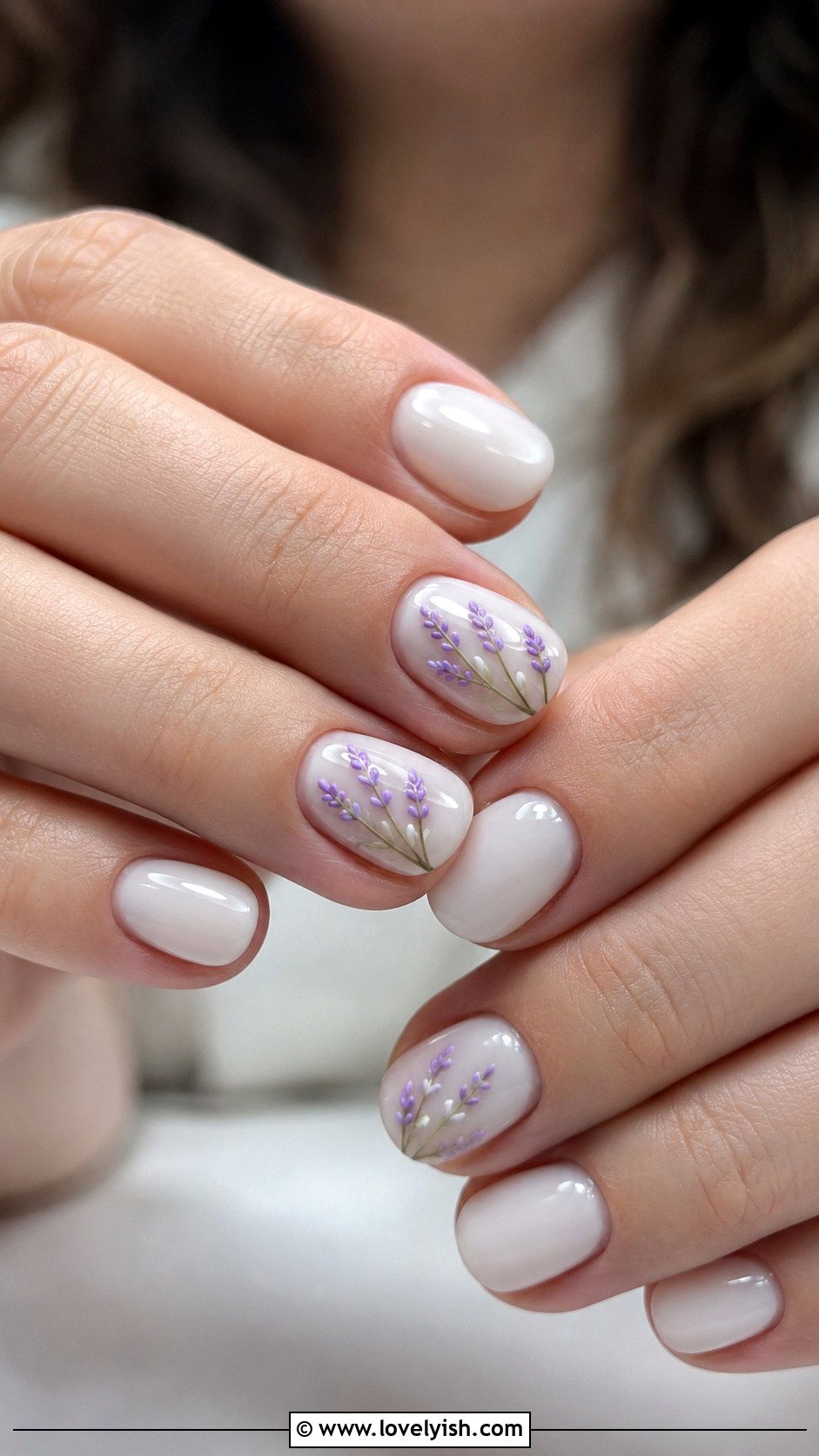 3D Lavender Gel Nails - 50 3d gel nail art ideas - 50 3d gel nail art ideas