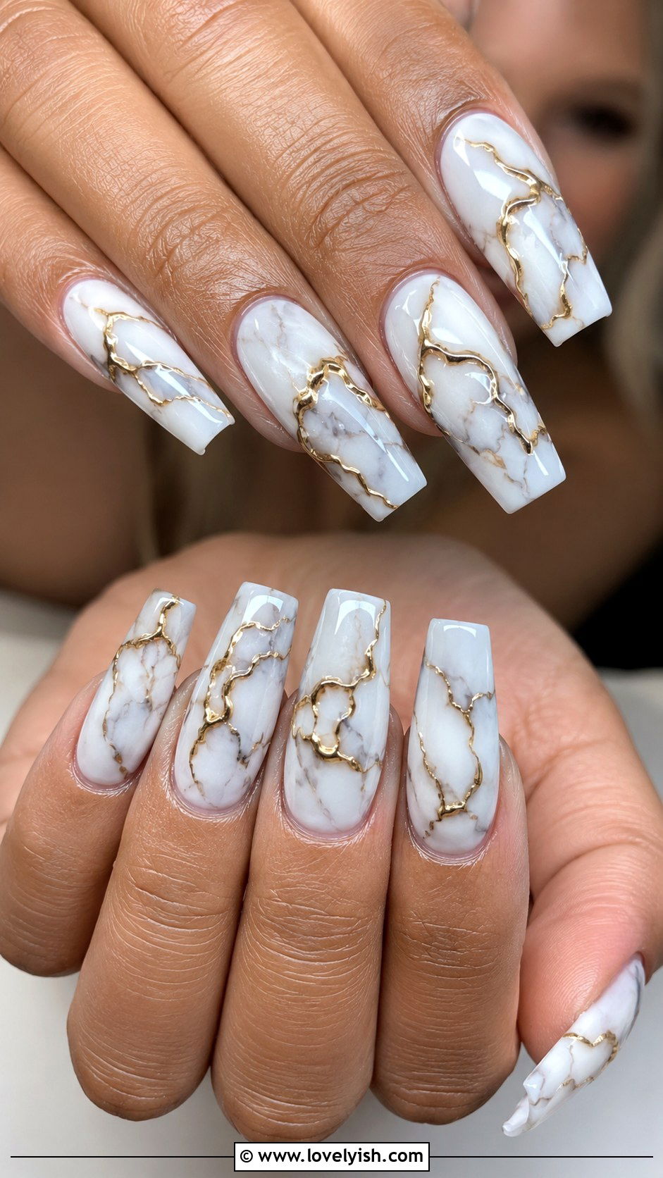 3D Marble Nails - 50 3d nail art - 50 3d nail art