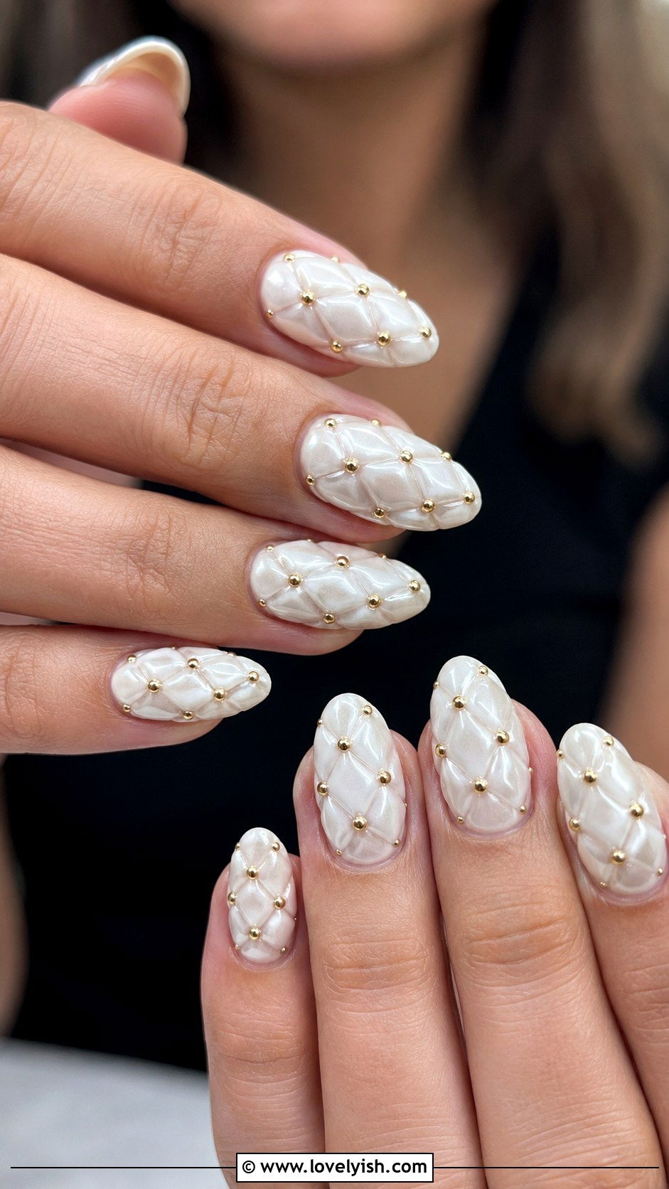 3D Quilted Gel Nails - 50 3d gel nail art ideas - 50 3d gel nail art ideas