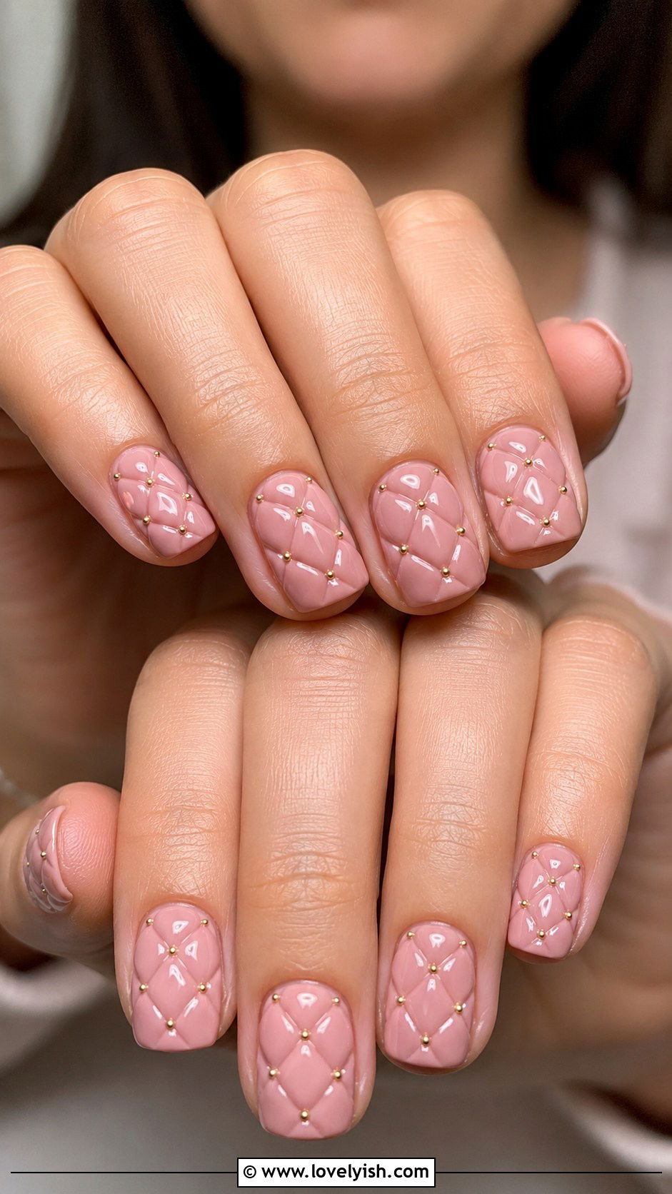 3D Quilted Texture Nails - 50 3d nail art - 50 3d nail art