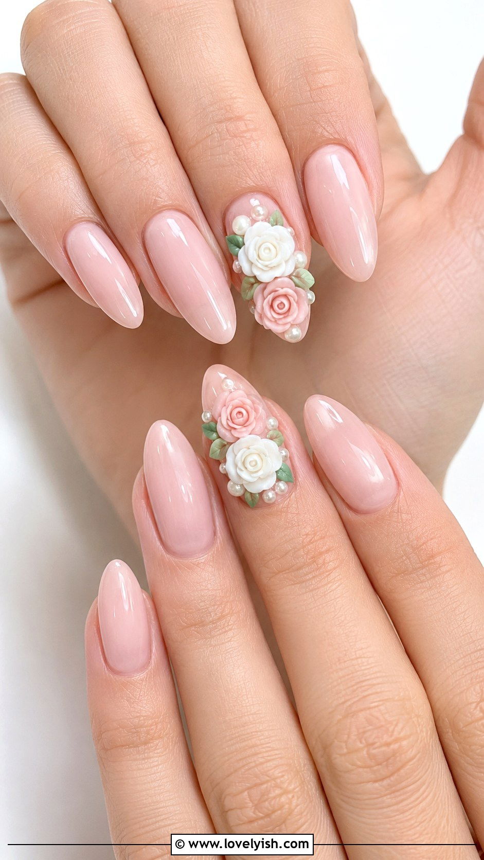 3D Rose Bouquet Nails - 25 3d nail art ideas - 25 3d nail art ideas