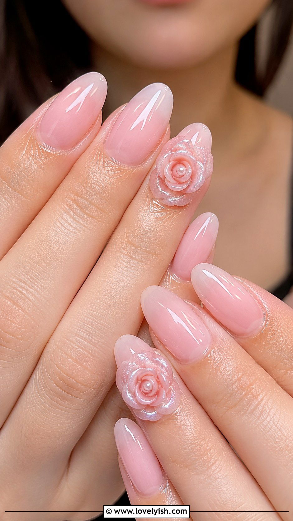 3D Rose Gel Nails - 50 3d gel nail art ideas - 50 3d gel nail art ideas