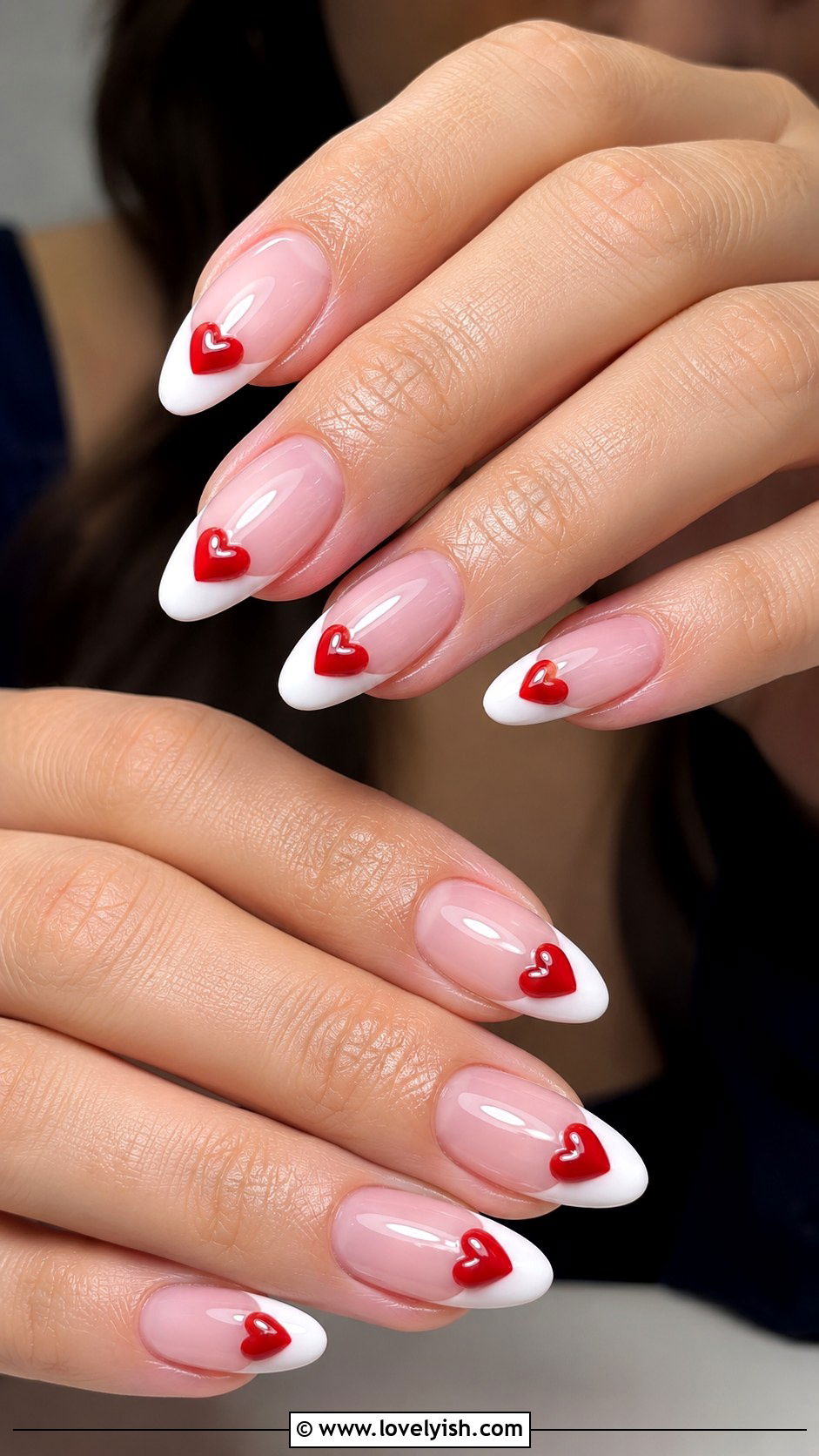 3D Rose Quartz Gel Nails - 50 3d gel nail art ideas - 50 3d gel nail art ideas