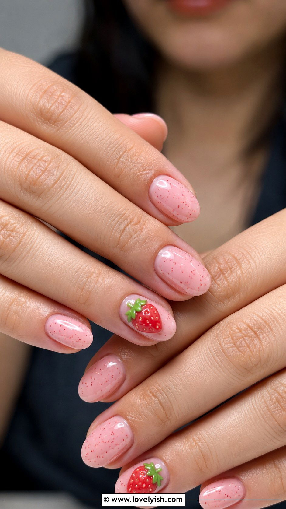 3D Strawberry Nails - 50 3d nail art - 50 3d nail art