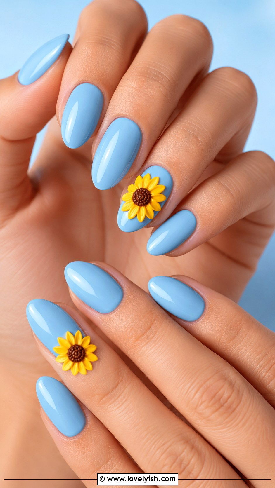 3D Sunflower Nails - 25 3d nail art ideas - 25 3d nail art ideas