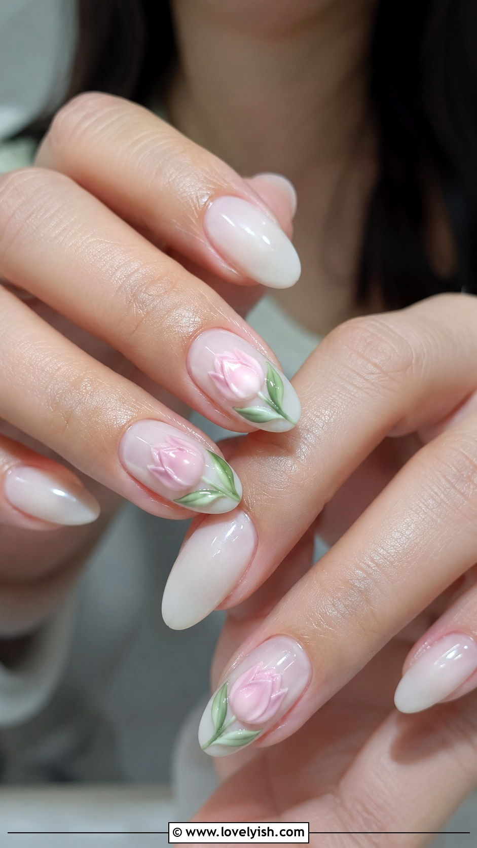 3D Tulip Nails - 50 3d nail art - 50 3d nail art