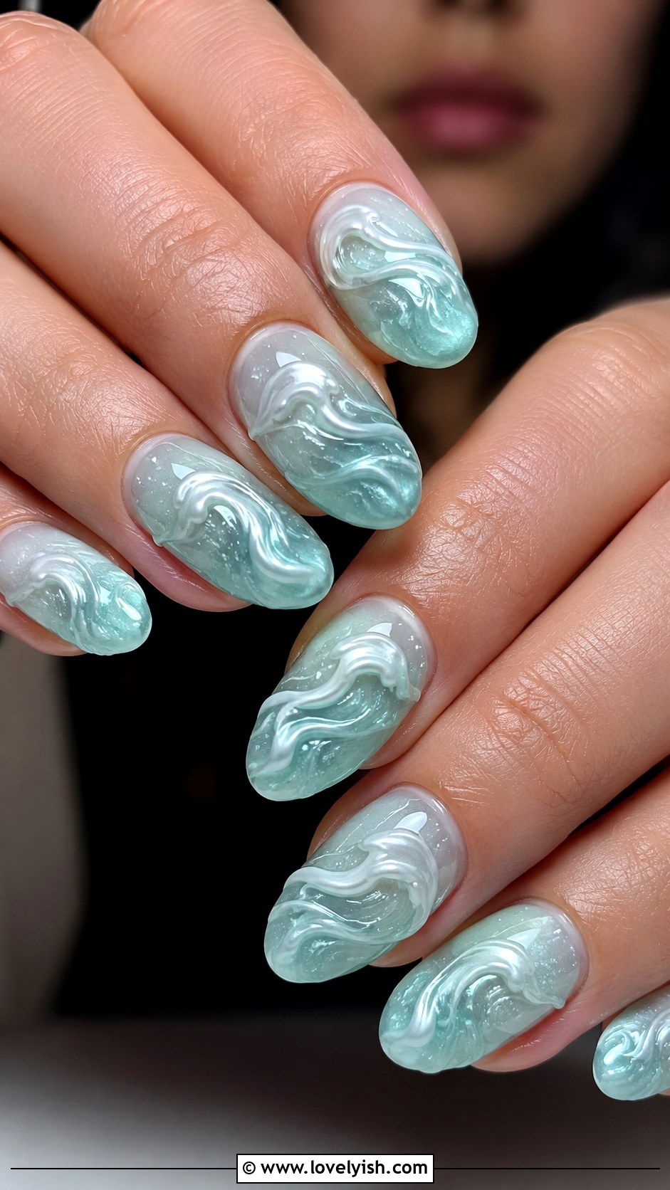 3D Wave Gel Nails - 50 3d gel nail art ideas - 50 3d gel nail art ideas