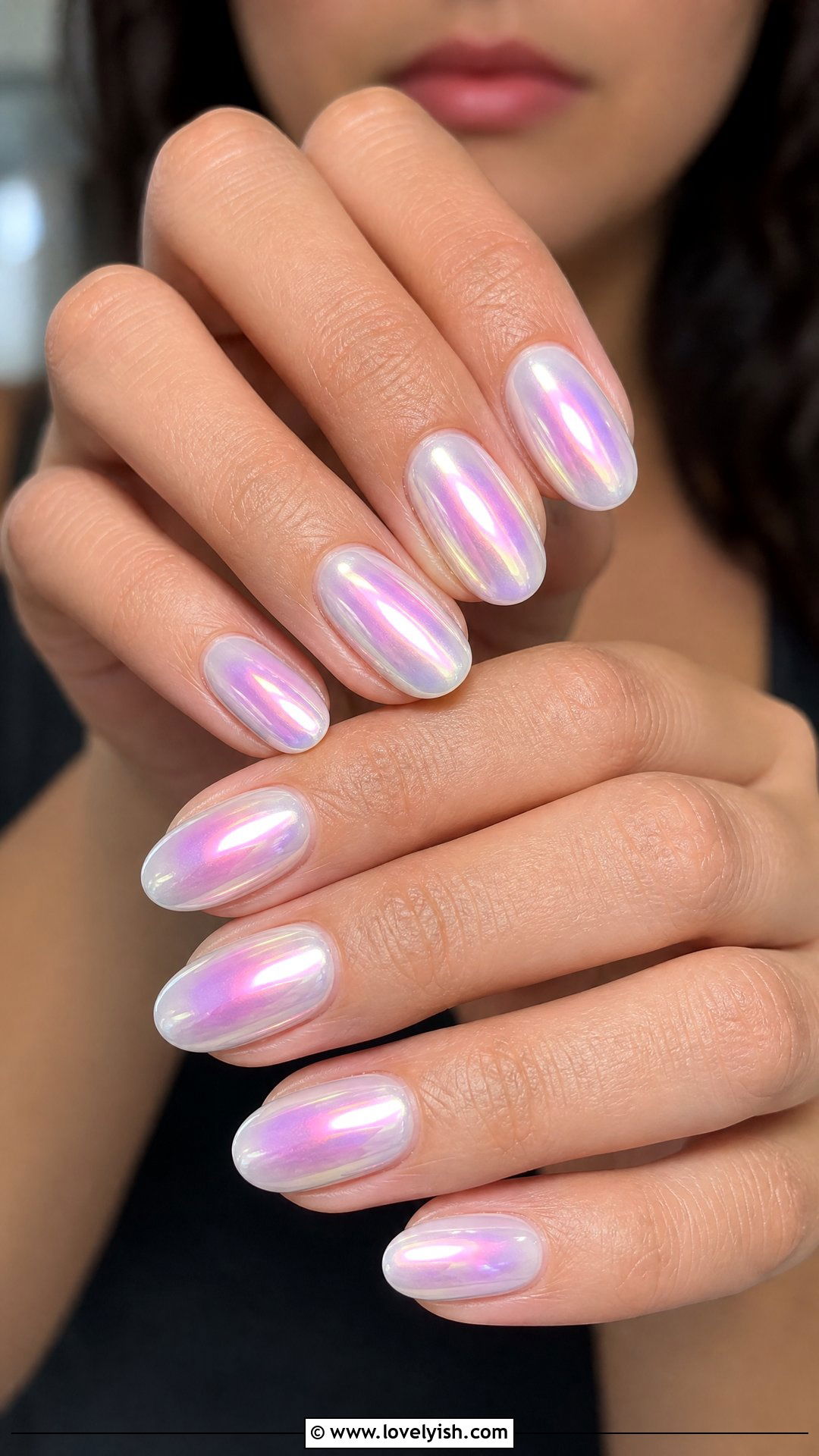 Abstract Chrome Aura Nails - 25 abstract nail designs - 25 abstract nail designs