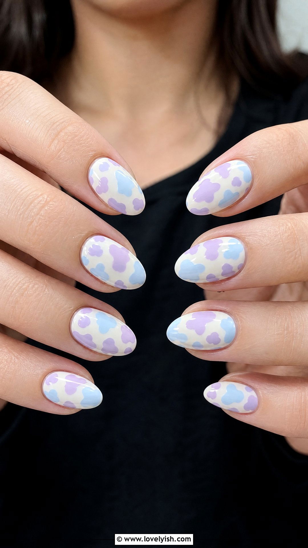 Abstract Cow Print Nails - 25 abstract nail designs - 25 abstract nail designs
