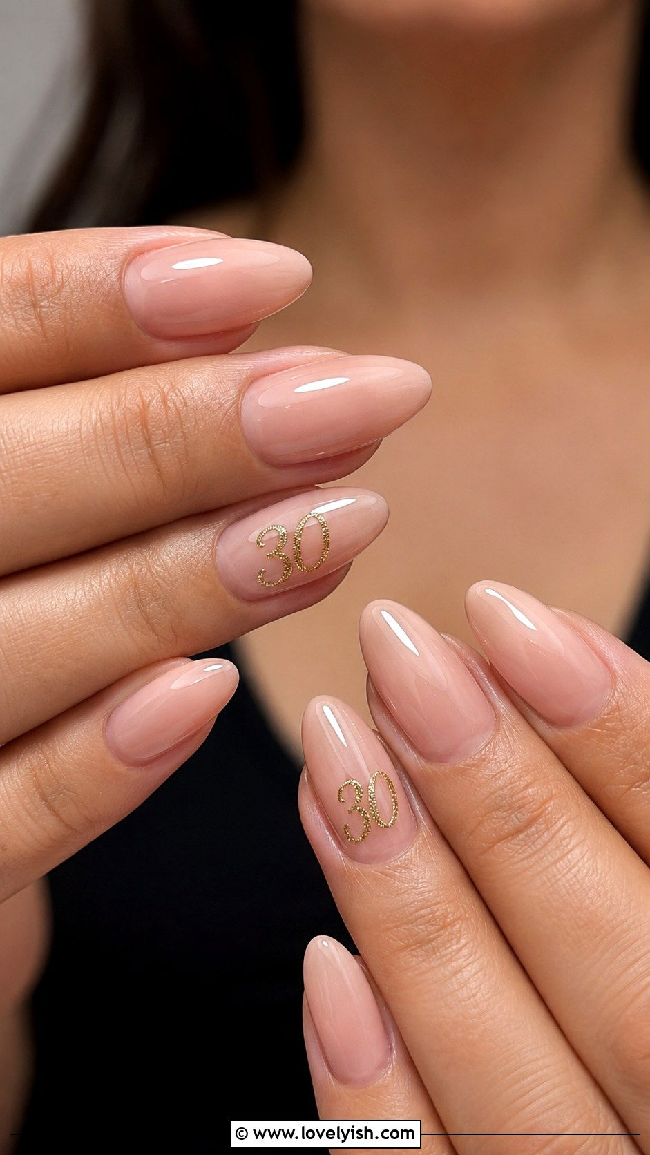 Age Number Accent Birthday Nails - 50 birthday nails - 50 birthday nails
