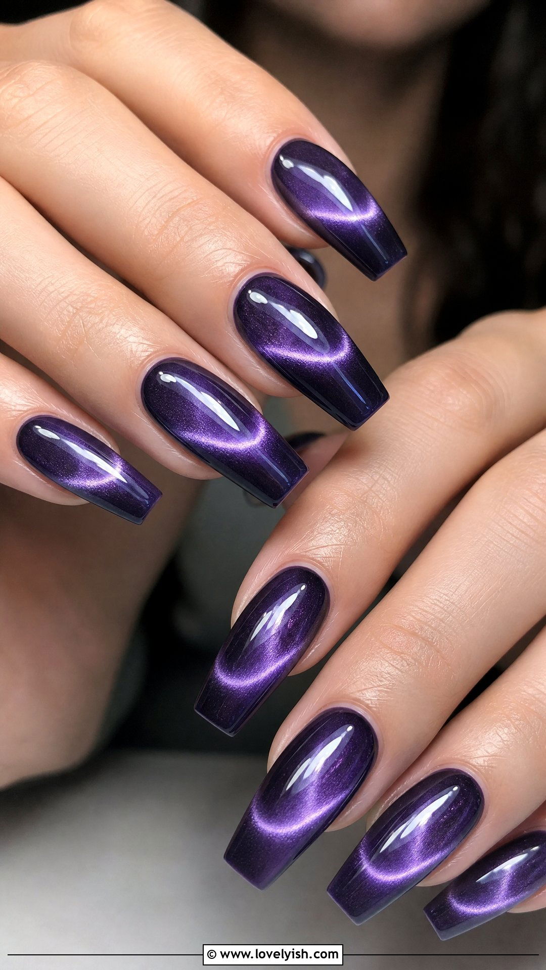 Amethyst Cat Eye Nails - 39 nail ideas 2026 - 39 nail ideas 2026
