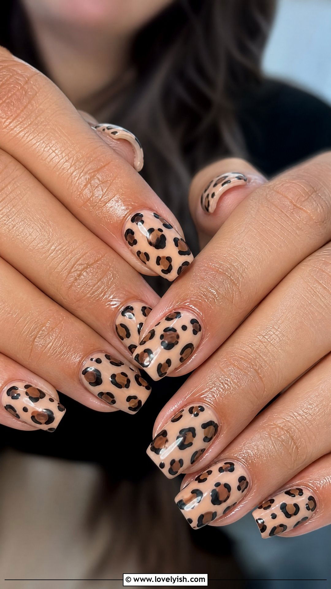 Animal Print Short Coffin Nails - 25 short coffin nails designs - 25 short coffin nails designs
