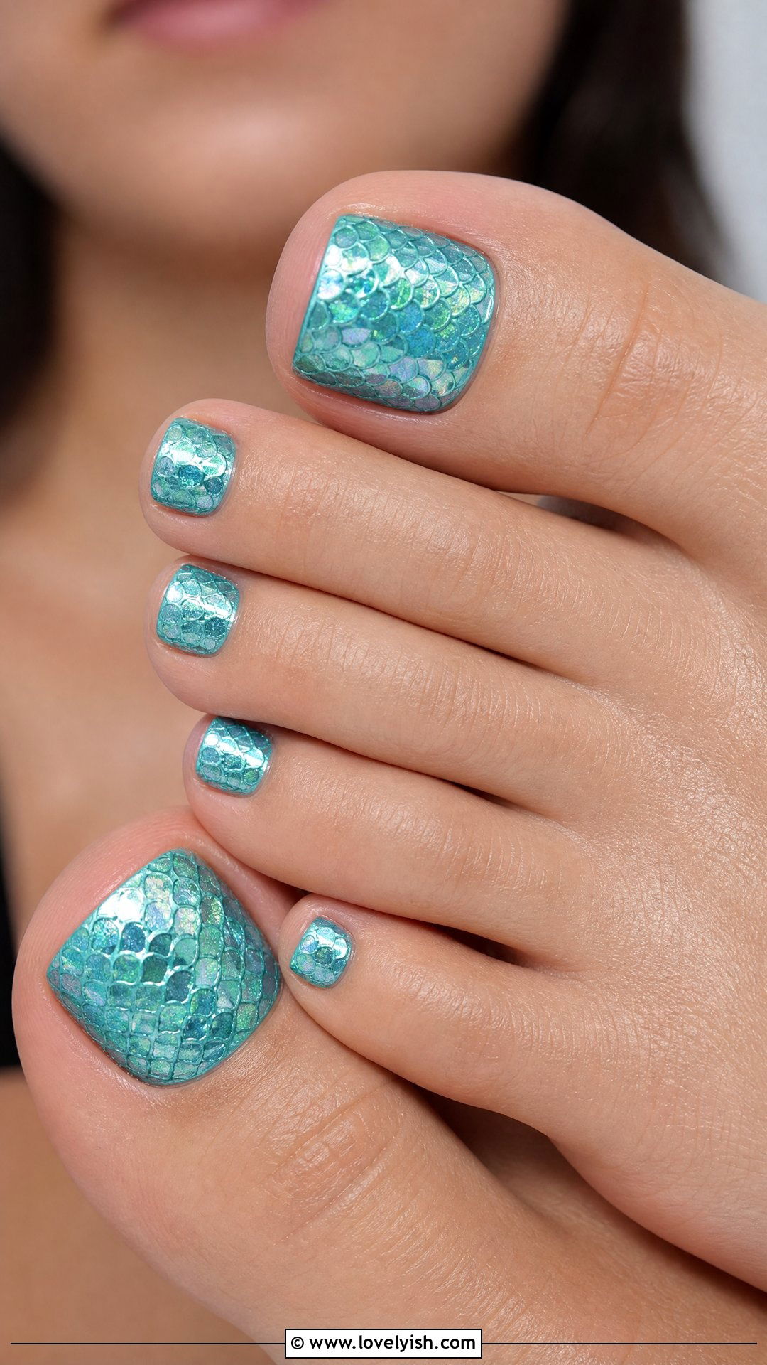 Aqua Mermaid Pedicure - 50 summer pedicure - 50 summer pedicure