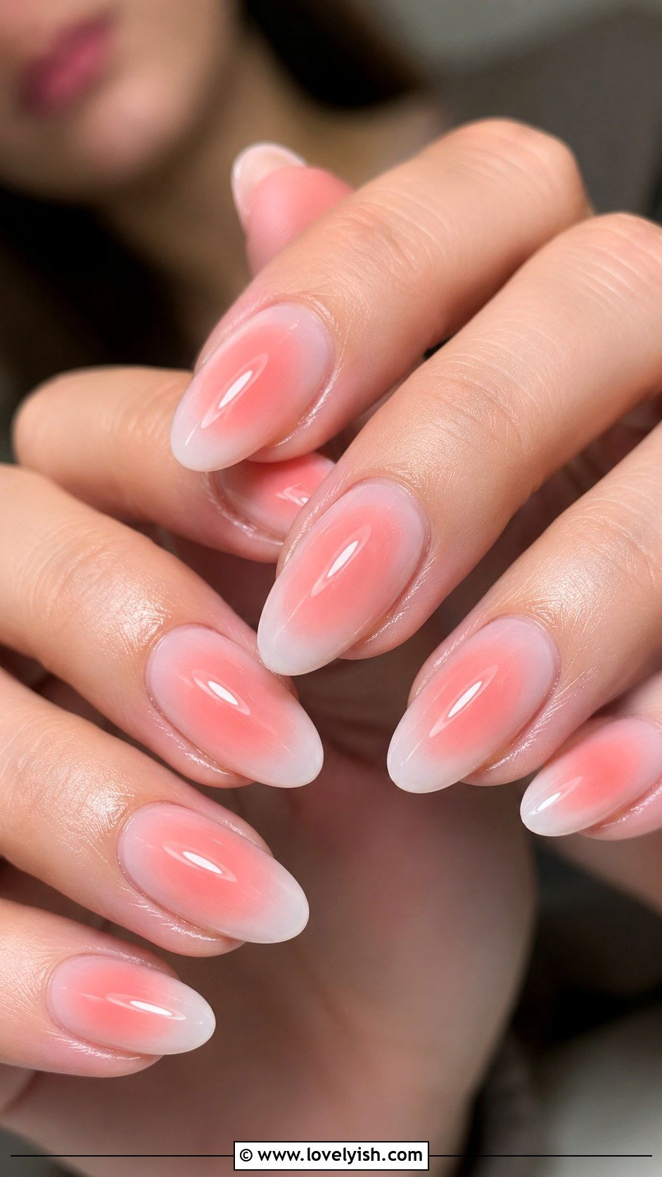 Aura Glow Gradient Gel Nails - 25 gel nail art ideas - 25 gel nail art ideas