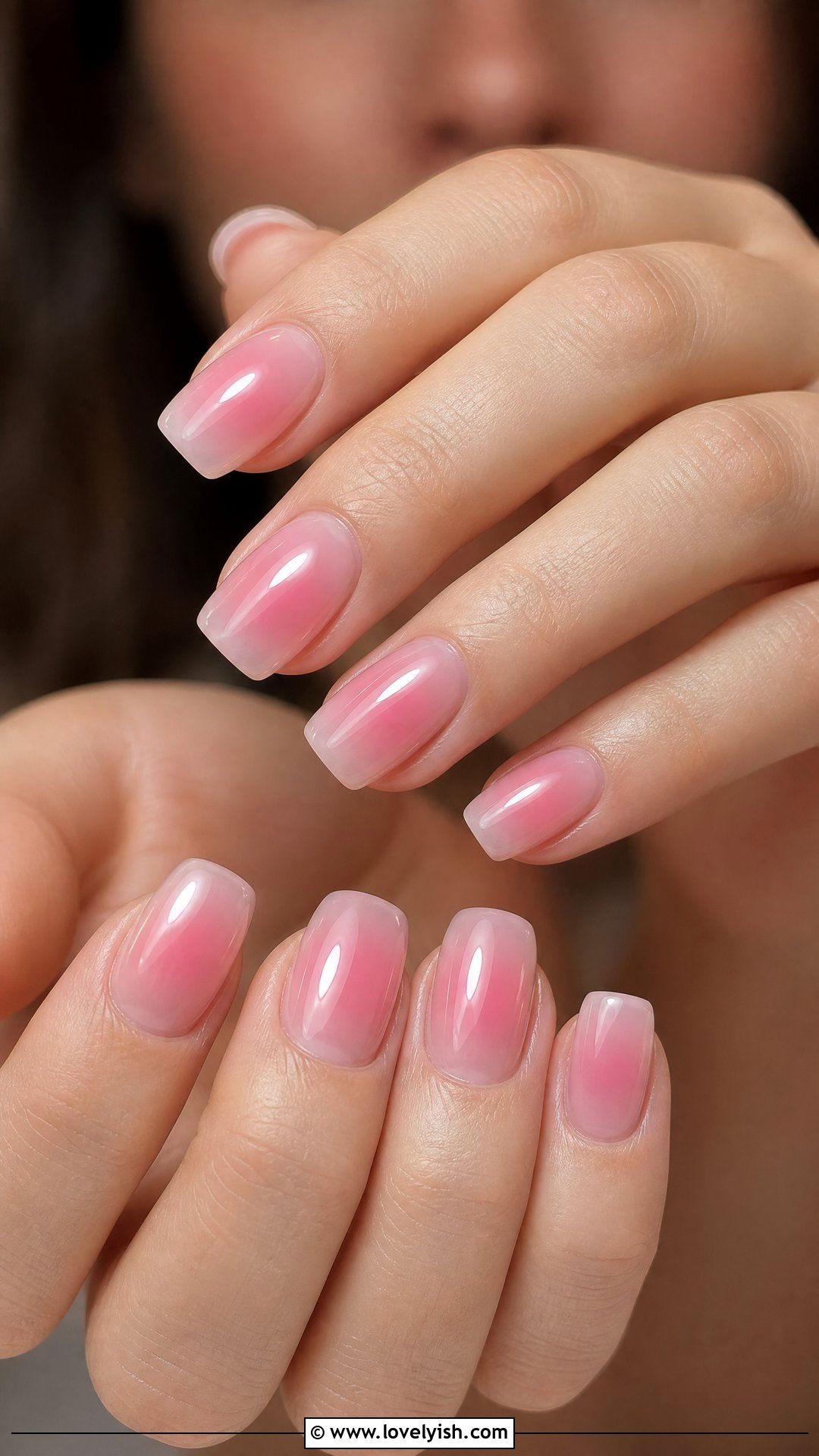 Aura Pink Squoval Nails - 50 squoval nails - 50 squoval nails