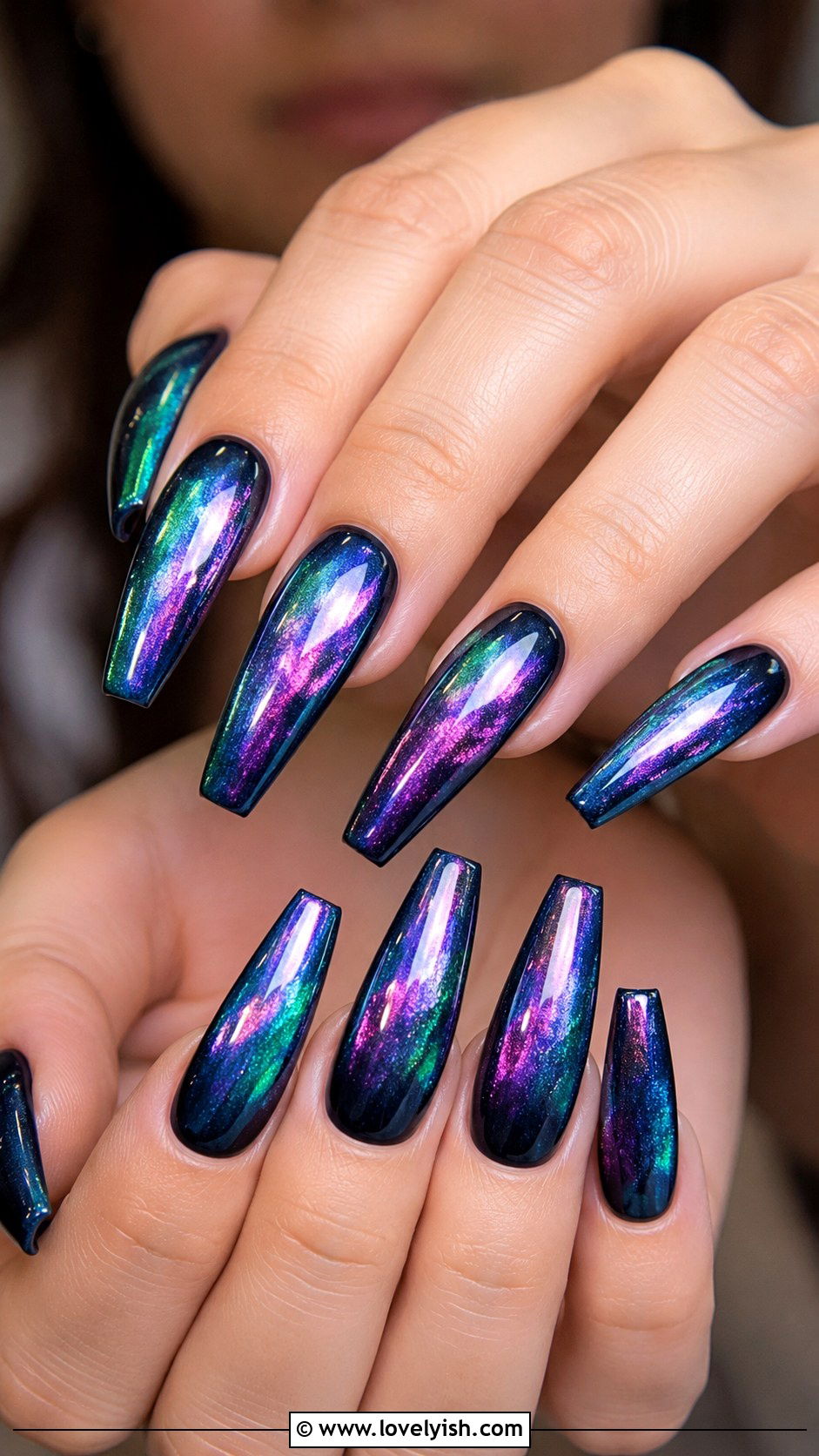 Aurora Borealis Mermaid Nails - 50 mermaid nails - 50 mermaid nails