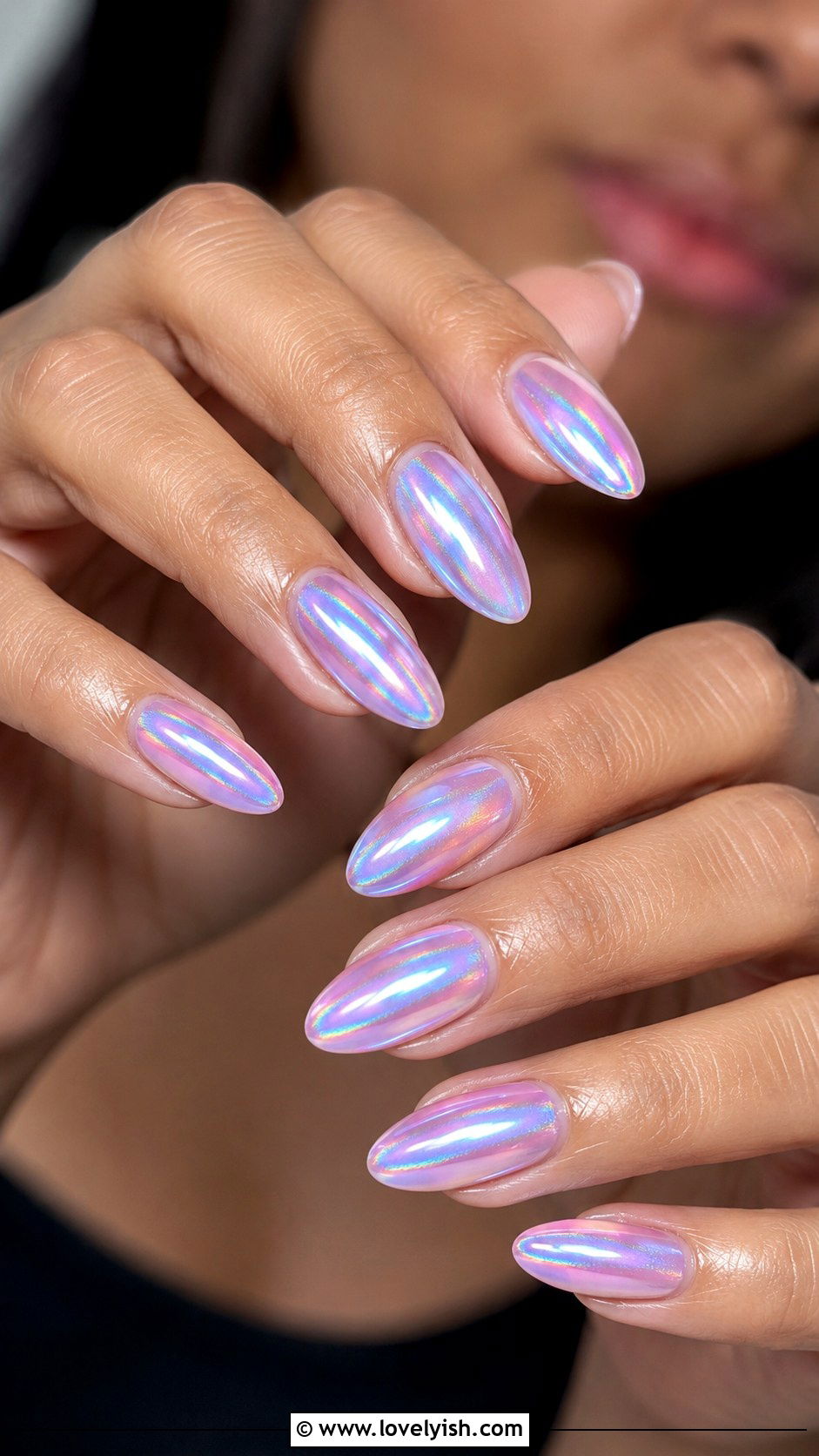 Aurora Holographic Chrome Baddie Nails - 50 baddie nails - 50 baddie nails
