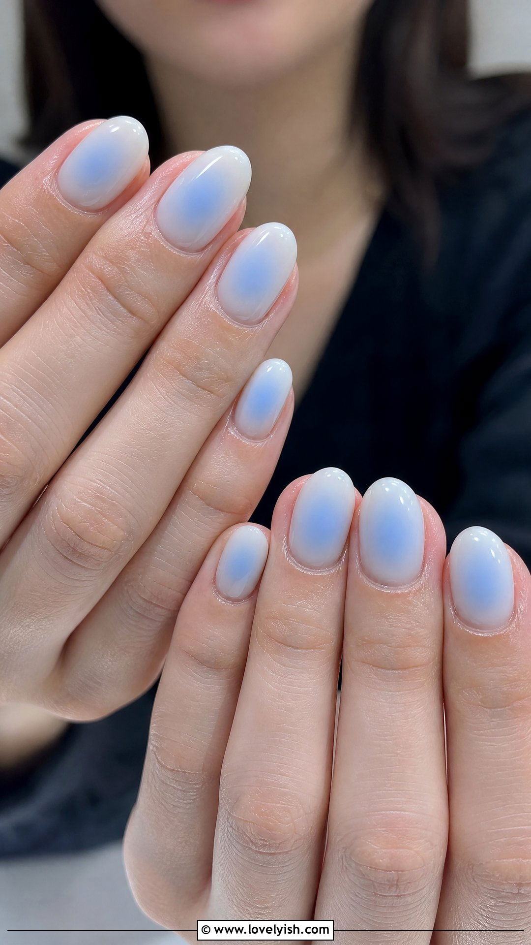 Baby Blue Aura Nails - 25 aura nail designs - 25 aura nail designs