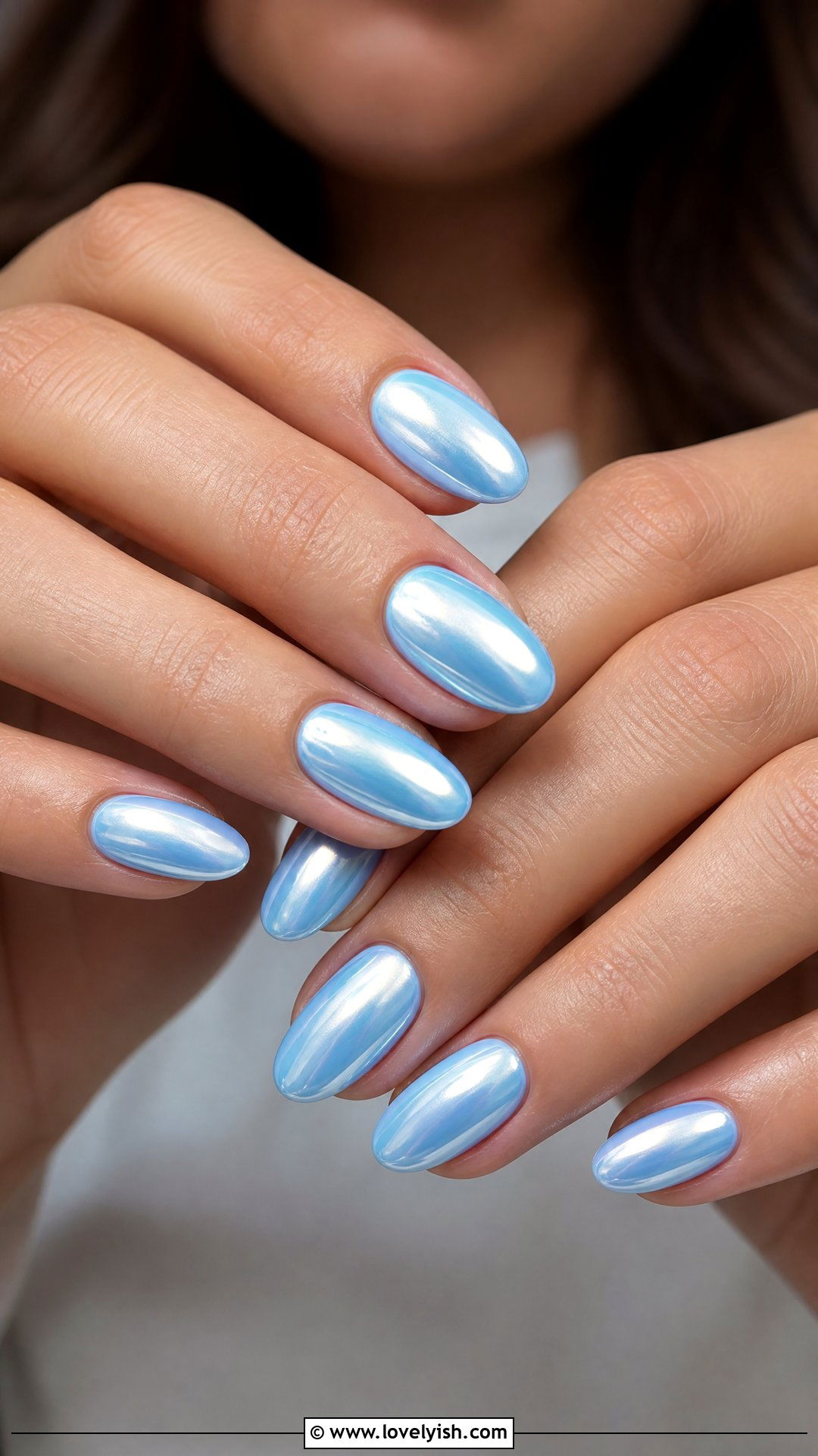 Baby Blue Chrome Nails - 25 chrome nails design ideas - 25 chrome nails design ideas