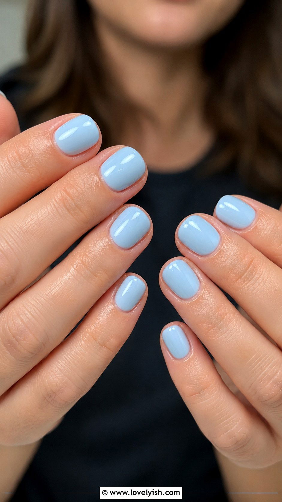 Baby Blue Dip Nails - 25 dip nail designs - 25 dip nail designs
