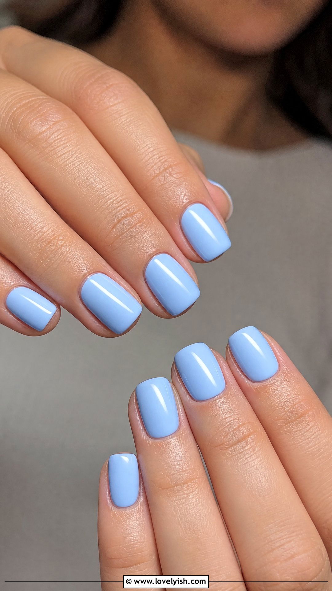 Baby Blue Nails - 50 popular nail designs - 50 popular nail designs