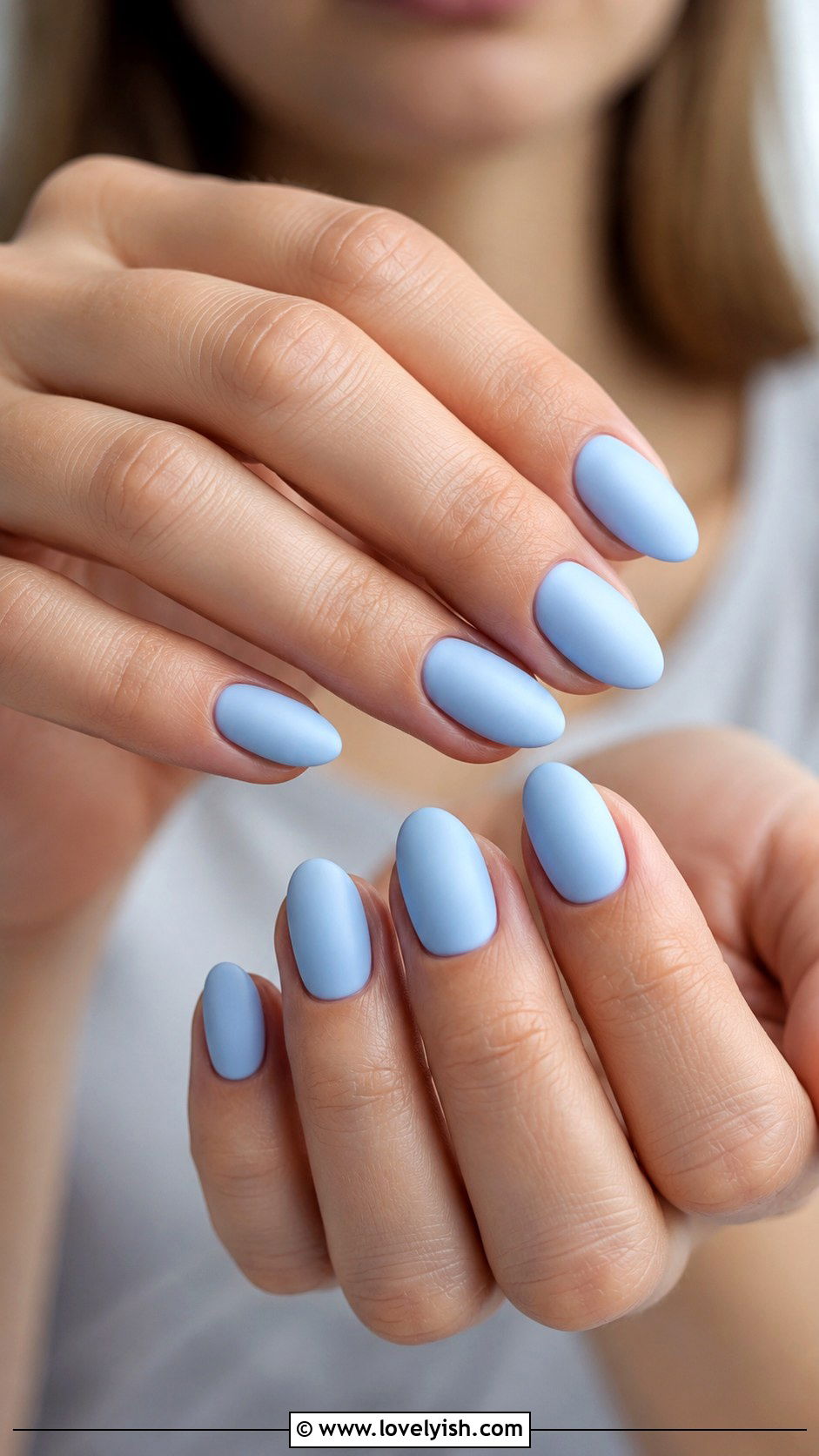 Baby Blue Nails - 50 trendy simple nail designs - 50 trendy simple nail designs