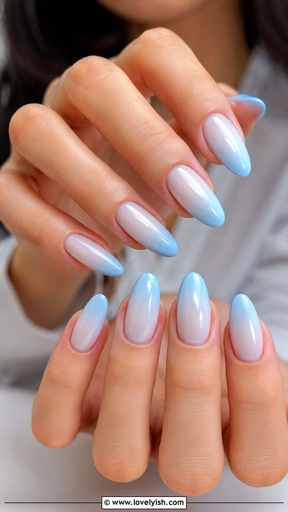 Baby Blue Ombre Nails - 50 baby blue nails - 50 baby blue nails