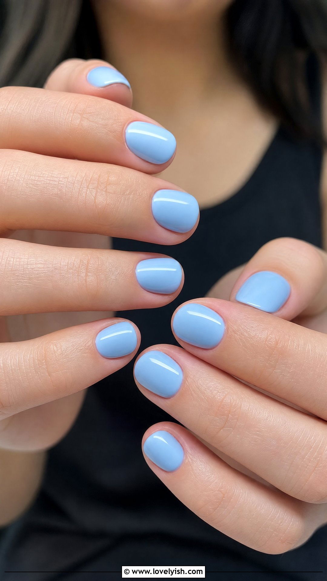 Baby Blue Pastel Nails - 41 nail design simple - 41 nail design simple