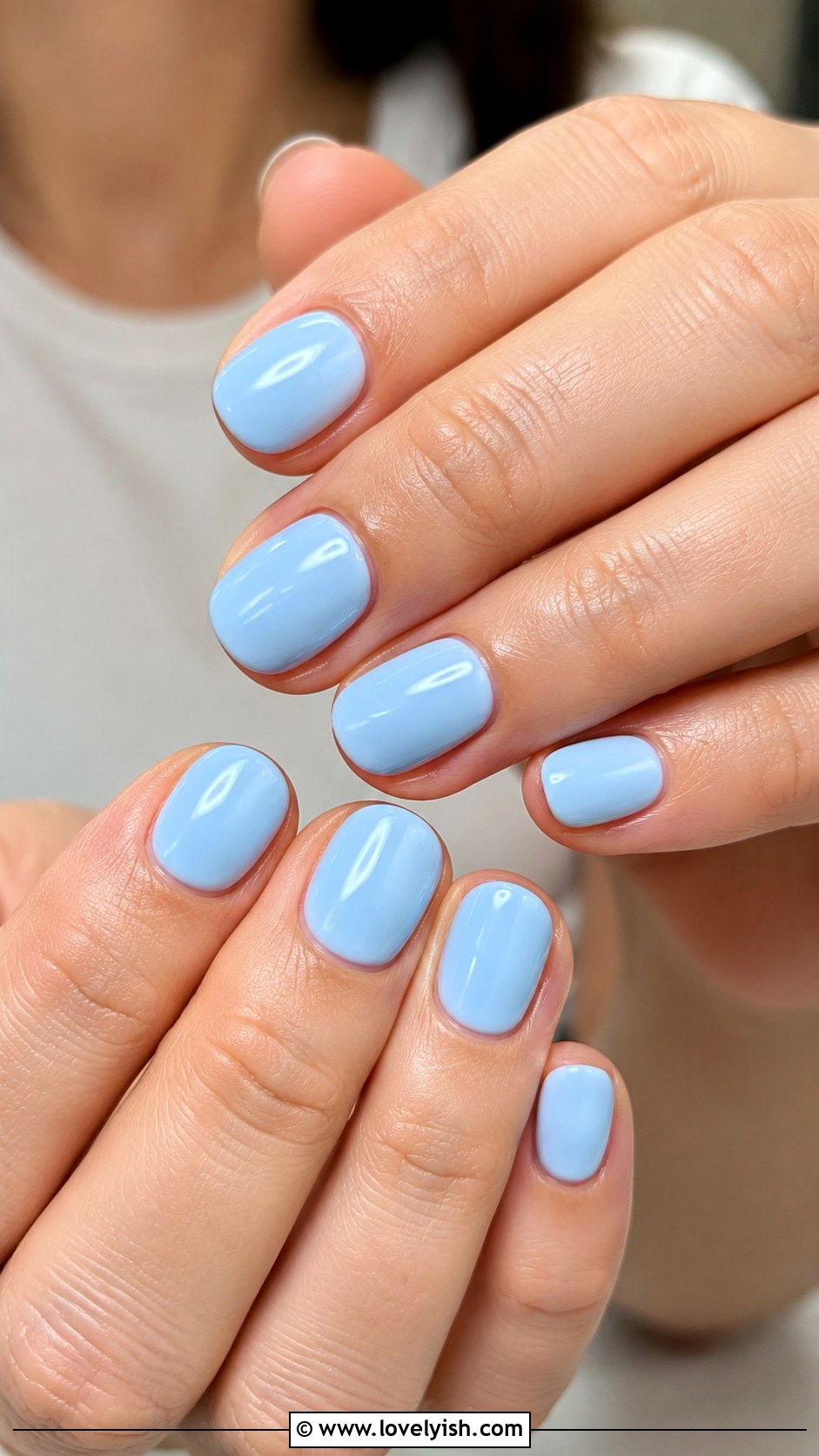 Baby Blue Pastel Nails - 25 mothers day nail designs - 25 mother's day nail designs