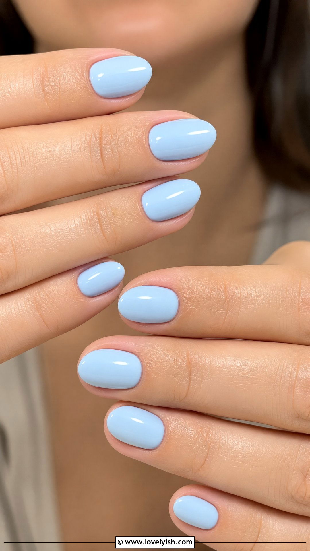 Baby Blue Short Acrylic Nails - 50 short acrylic nails - 50 short acrylic nails