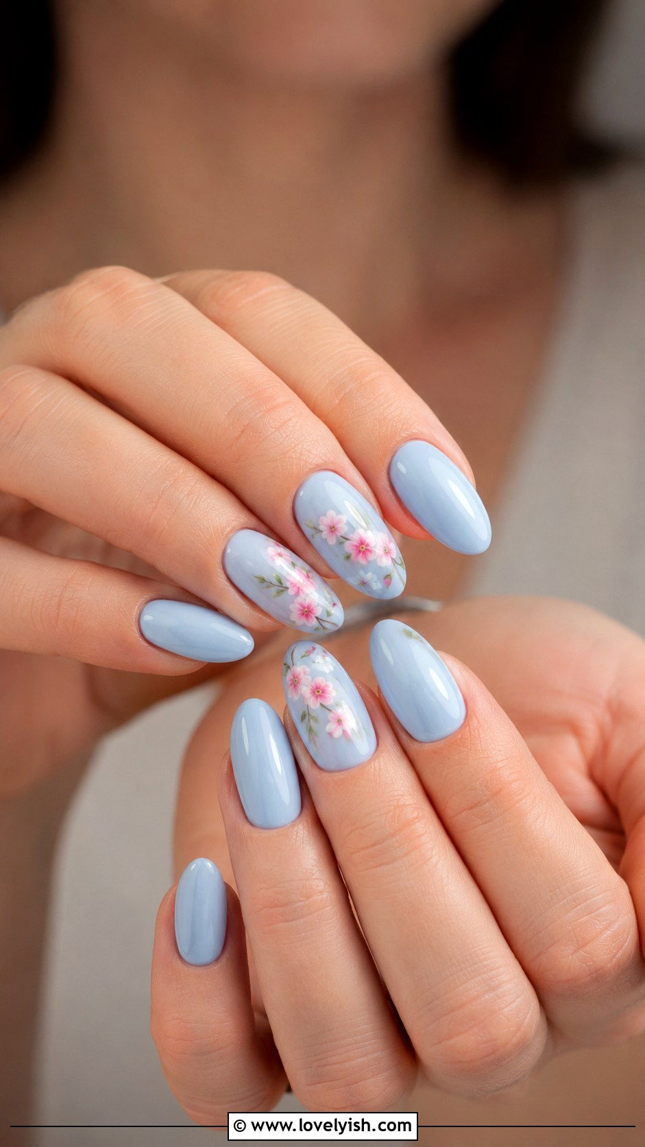 Baby Blue Spring Nails - 50 baby blue nails - 50 baby blue nails