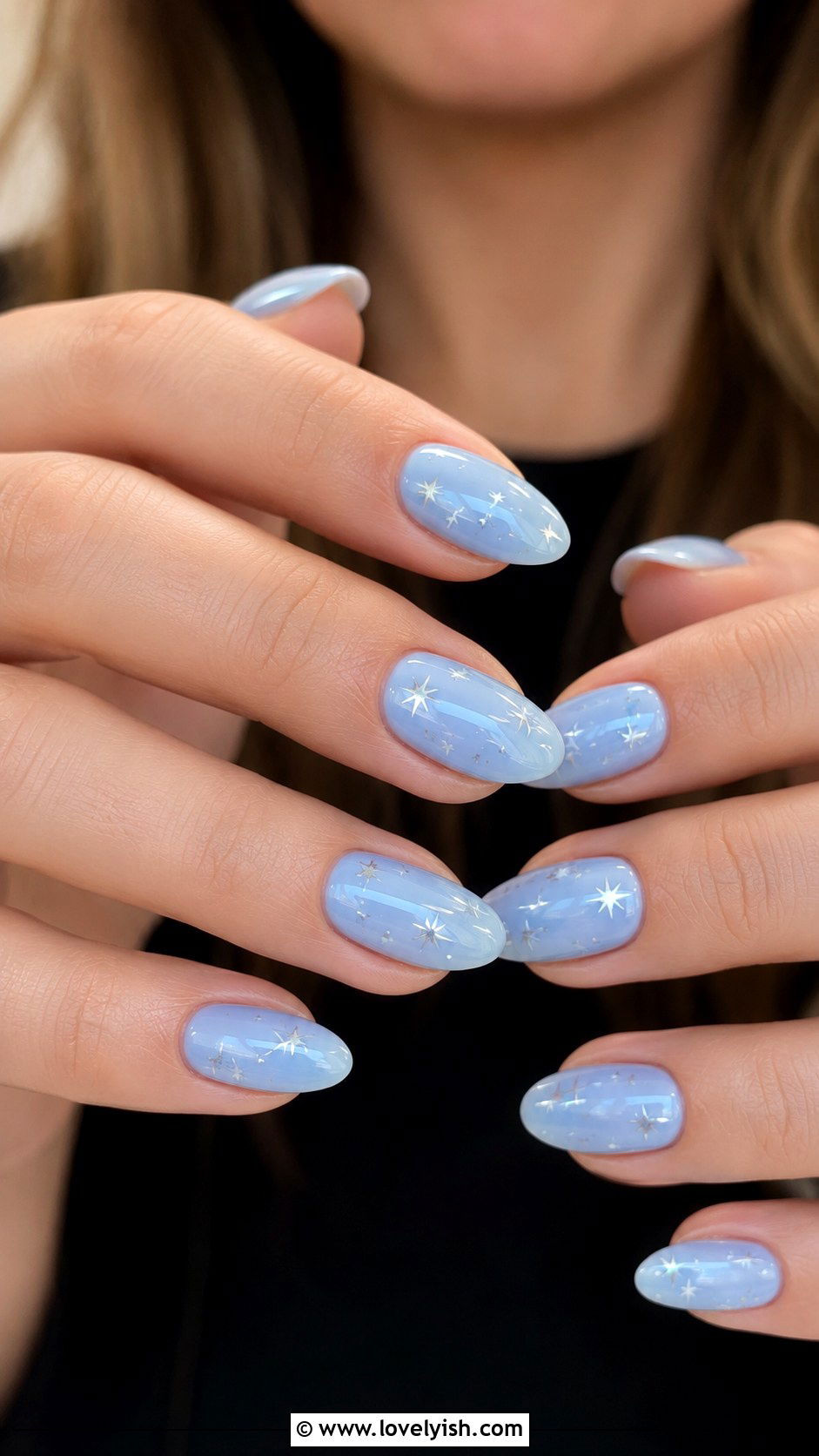 Baby Blue Star Nails - 50 baby blue nails - 50 baby blue nails