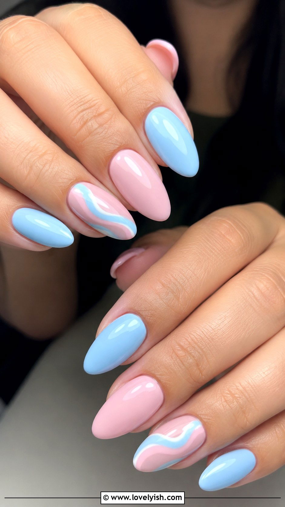 Baby Blue and Pink Nails - 50 baby blue nails - 50 baby blue nails