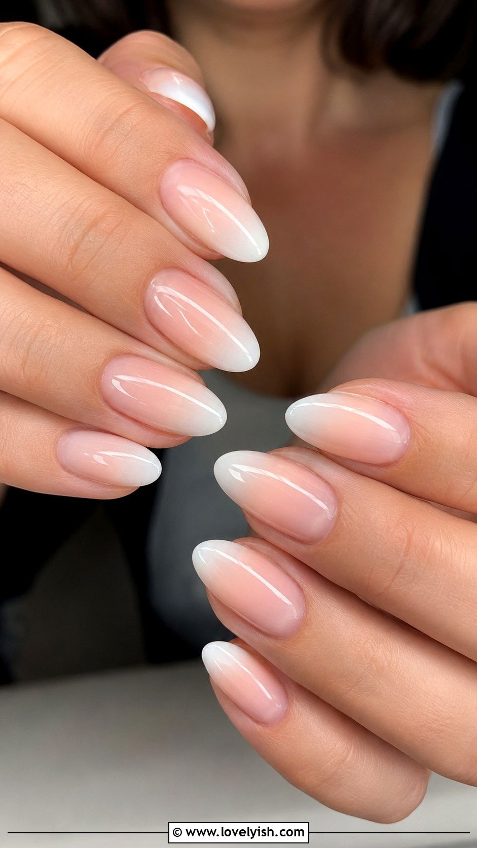 Baby Boomer Nails for Bride - 38 wedding nail designs - 38 wedding nail designs