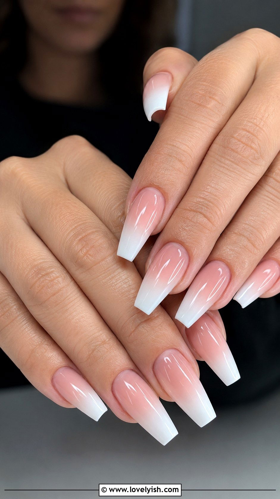 Baby Boomer Ombre French Nails - 25 french tip nail design ideas - 25 french tip nail design ideas