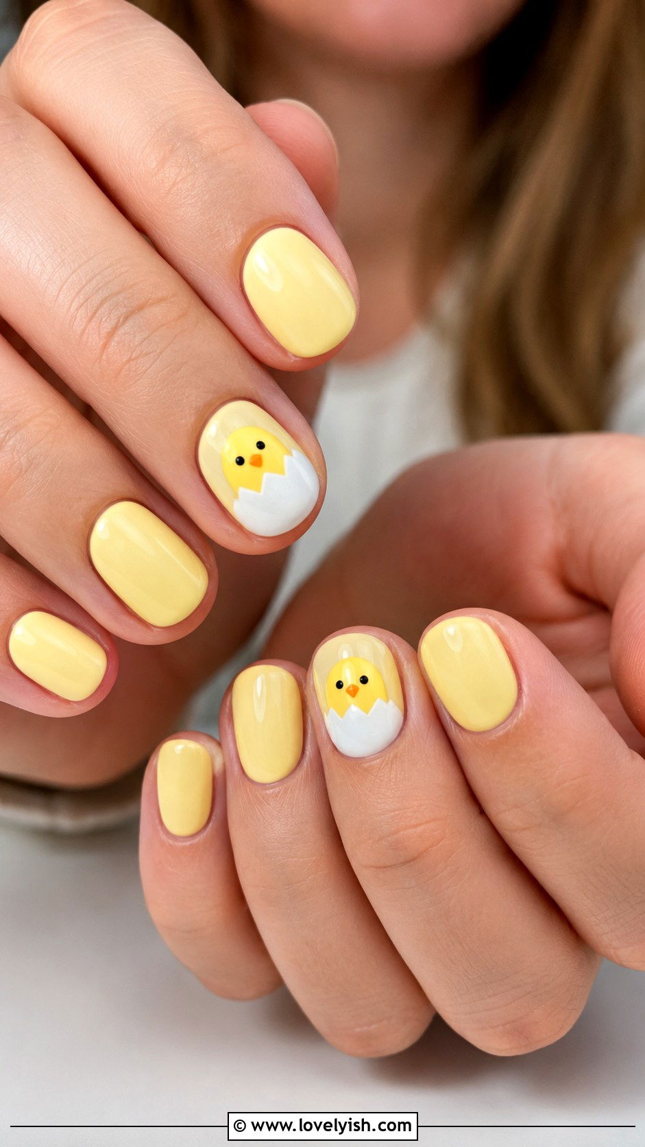 Baby Chick Easter Nails - 38 easter nail art ideas - 38 easter nail art ideas
