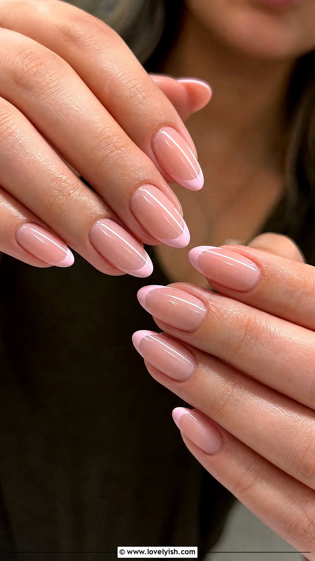 Baby Pink French Gel Nails - 50 gel manicure - 50 gel manicure