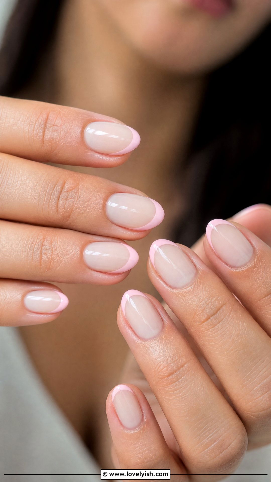 Baby Pink French Tip Nails - 50 cute nails - 50 cute nails