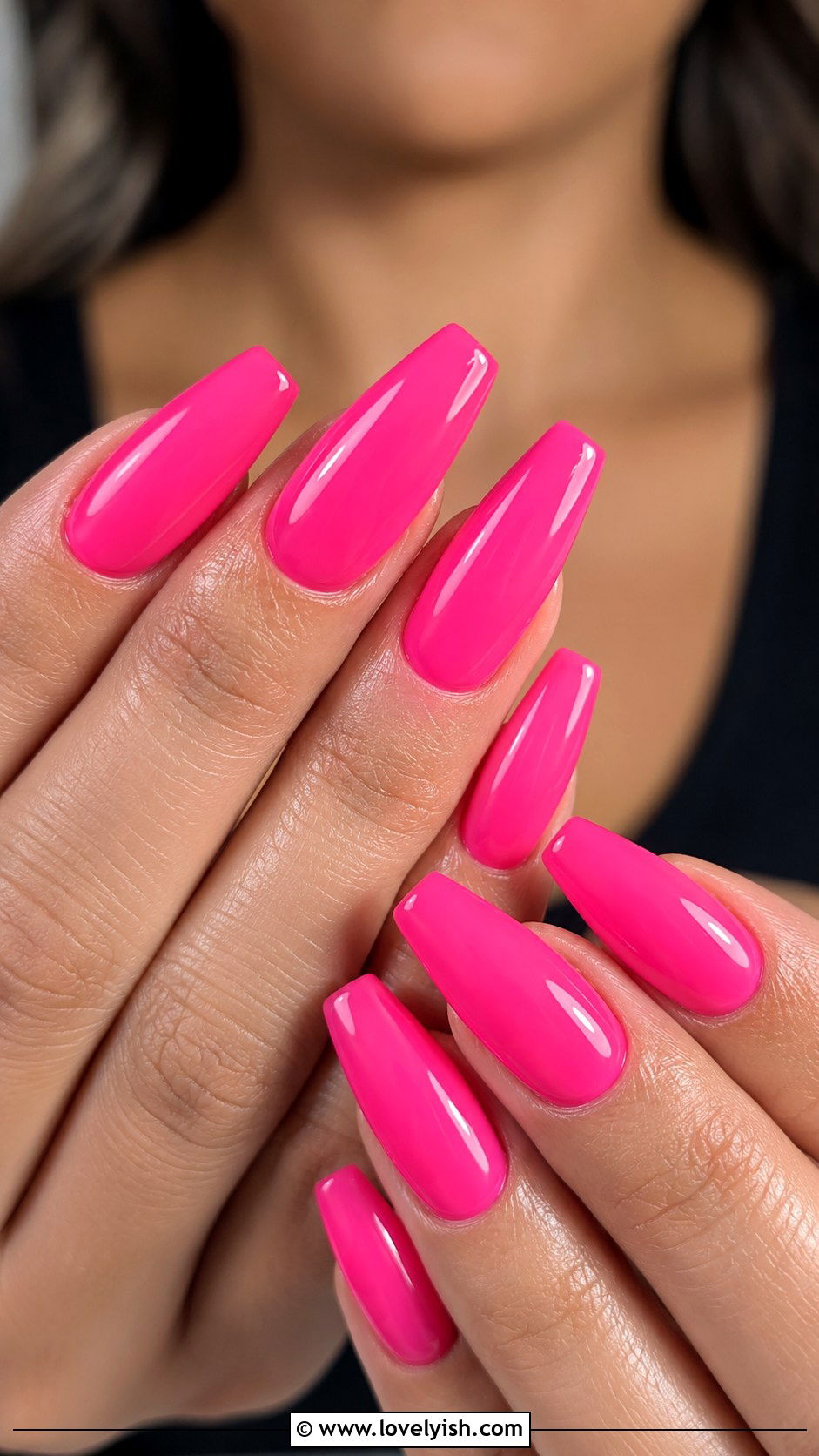 Barbie Pink Coffin Nails - 50 long pink nails - 50 long pink nails