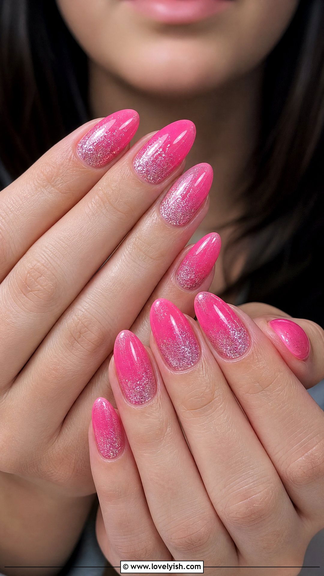 Barbie Pink Glitter Birthday Nails - 25 birthday nail ideas - 25 birthday nail ideas
